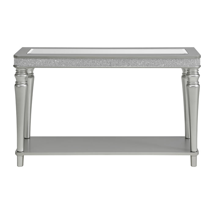 Avril Sofa Table in Silver