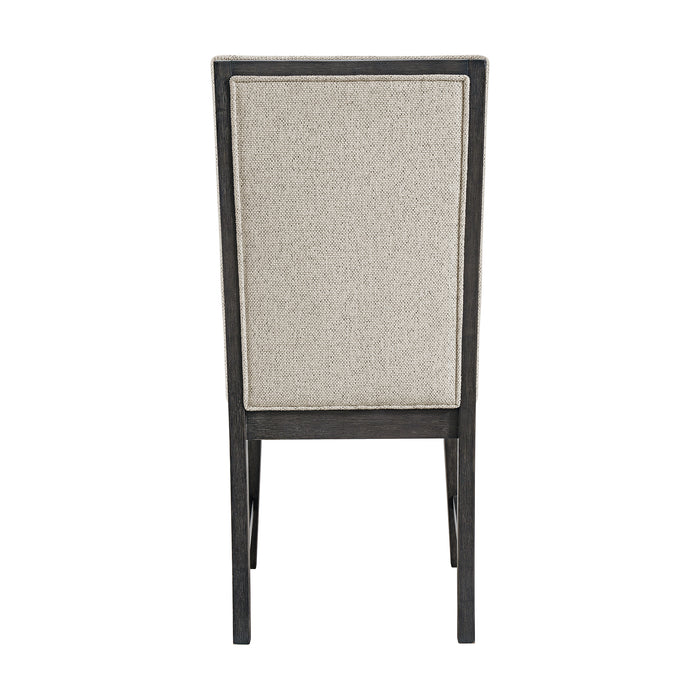 Axel Dining Chair with Light Grey Fabric in Espresso (2 Per Carton)