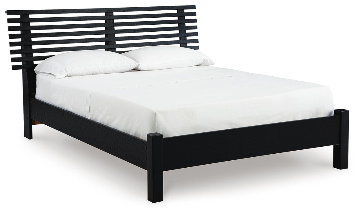 Danziar Queen Slat Bed - Pierce Furniture Gallery