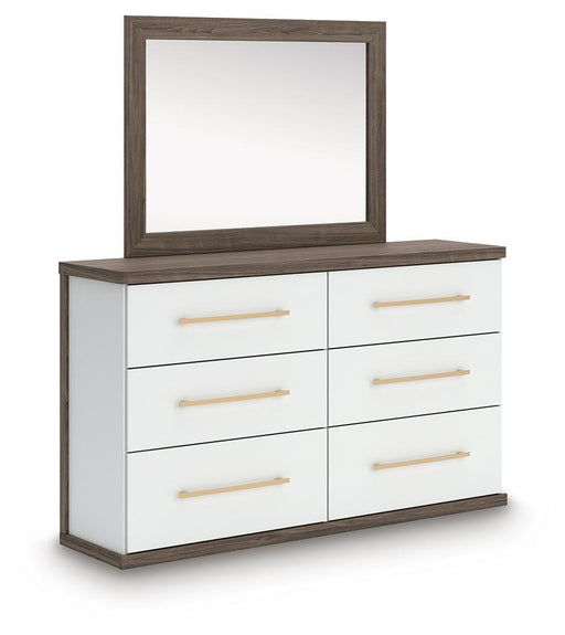 Kendanport Dresser and Mirror - Pierce Furniture Gallery