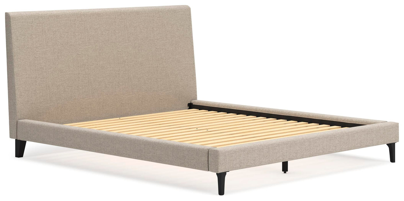Cielden Upholstered Bed with Roll Slats - Pierce Furniture Gallery