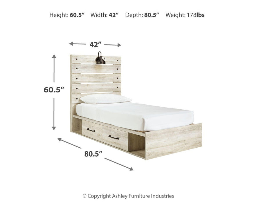Cambeck Bed with 2 Storage Drawers - Pierce Furniture Gallery