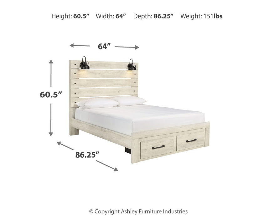 Cambeck Bed with 2 Storage Drawers - Pierce Furniture Gallery