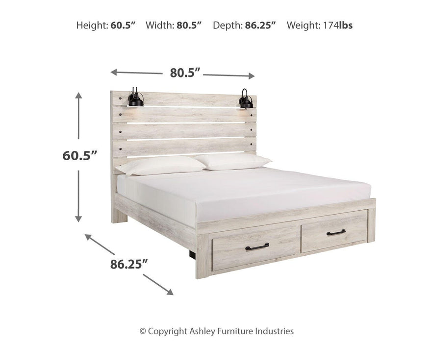 Cambeck Bed with 2 Storage Drawers - Pierce Furniture Gallery