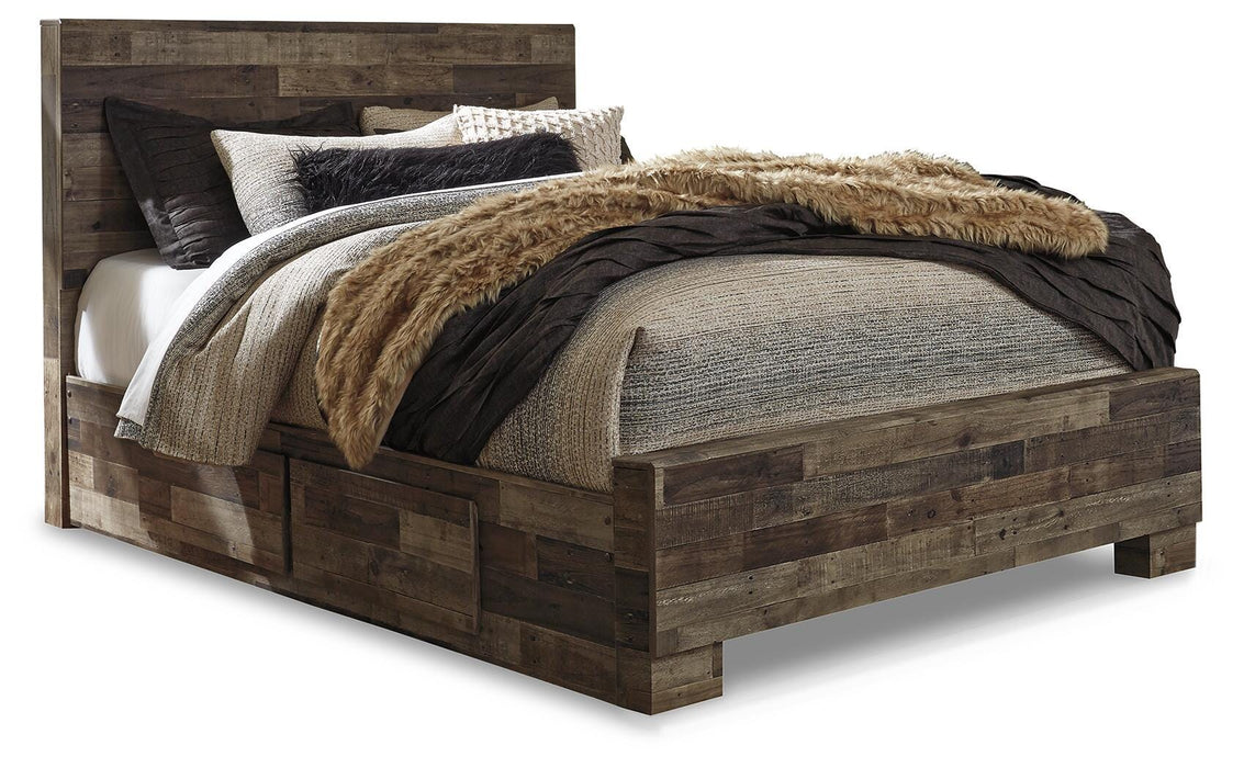 Derekson Bed with 2 Side Storage - Pierce Furniture Gallery