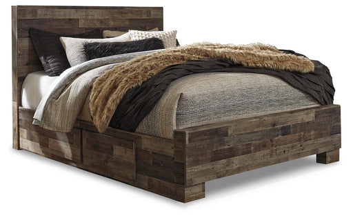Derekson Bed with 2 Side Storage - Pierce Furniture Gallery