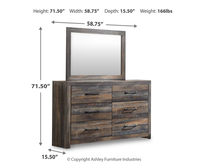 Drystan Dresser and Mirror - Pierce Furniture Gallery