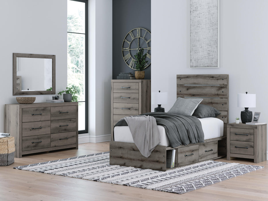 Graystorm Bed with Storage - Pierce Furniture Gallery