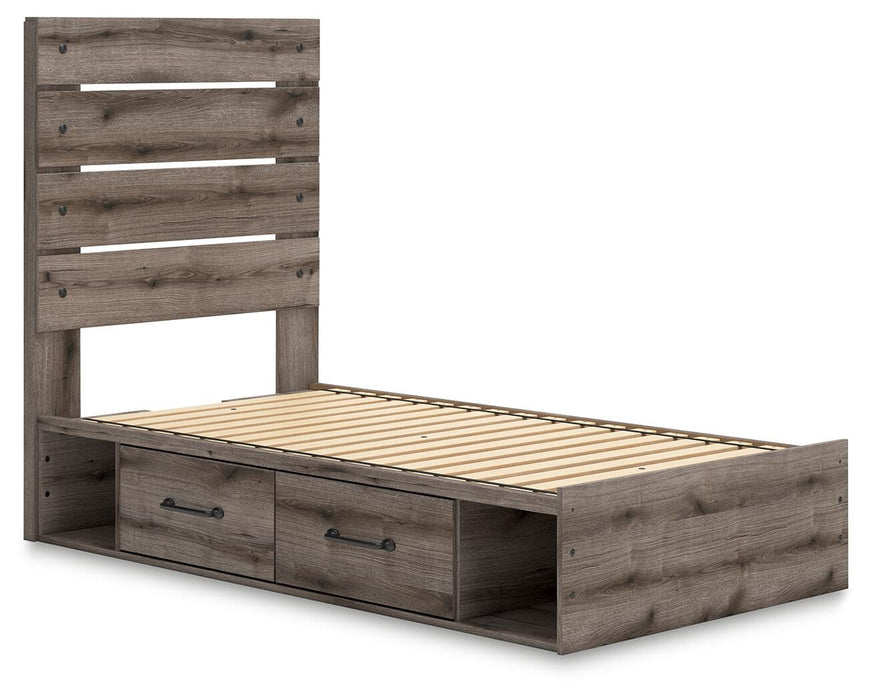 Graystorm Bed with Storage - Pierce Furniture Gallery