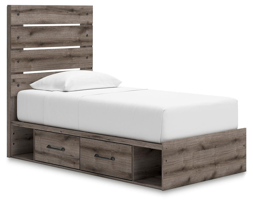 Graystorm Bed with Storage - Pierce Furniture Gallery