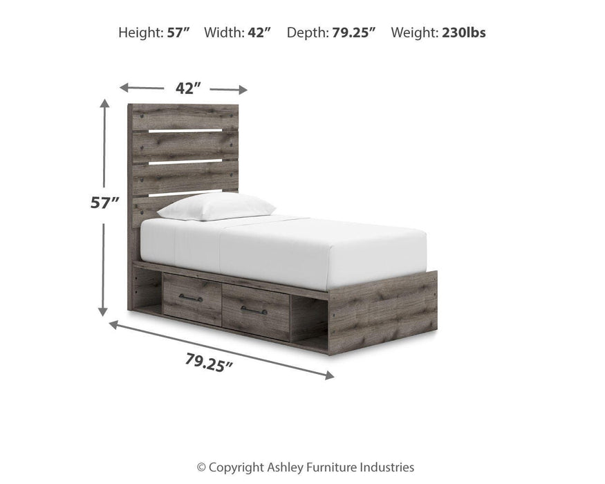 Graystorm Bed with Storage - Pierce Furniture Gallery
