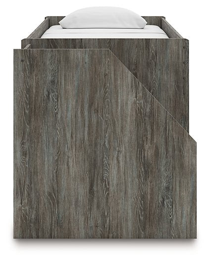 Frandern Loft Bed with Bookcase Storage - Pierce Furniture Gallery