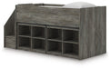 Frandern Loft Bed with Bookcase Storage - Pierce Furniture Gallery