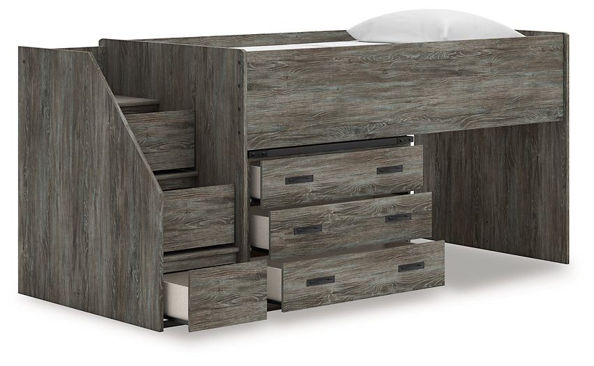 Frandern Loft Bed with Drawer Storage - Pierce Furniture Gallery