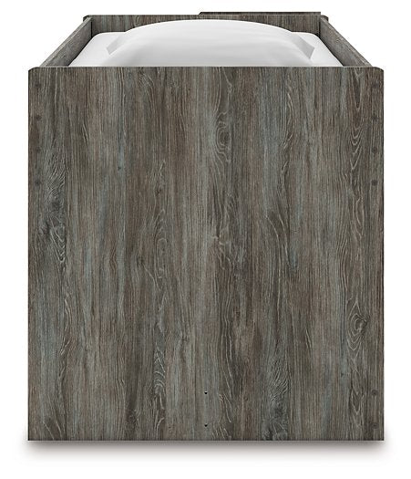 Frandern Loft Bed with Bookcase and Drawer Storage - Pierce Furniture Gallery