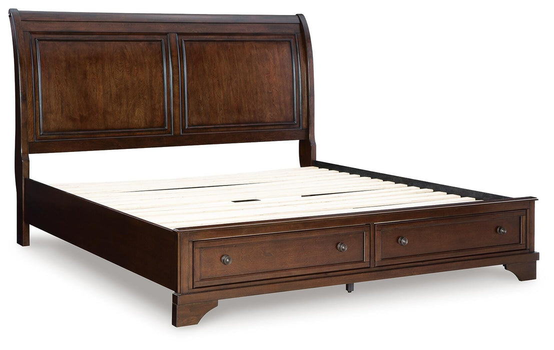 Trellington Sleigh Storage Bed - Pierce Furniture Gallery