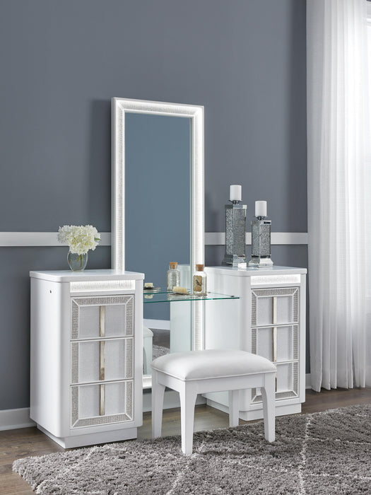 Chalanna Vanity with Mirror - Pierce Furniture Gallery