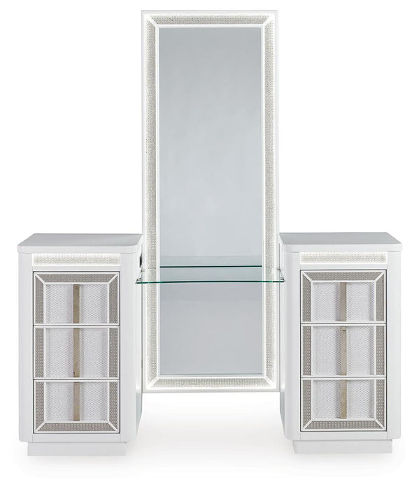 Chalanna Vanity with Mirror - Pierce Furniture Gallery