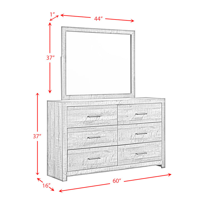 Bailey Drift Dresser & Mirror Set - Pierce Furniture Gallery