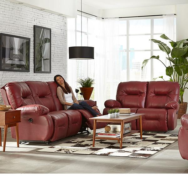 BRINLEY COLLECTION POWER RECLINING CONVERSATION SOFA- U700RP4