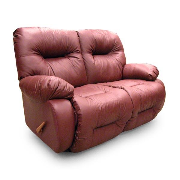 BRINLEY LOVESEAT LEATHER SPACE SAVER LOVESEAT- L700CA4