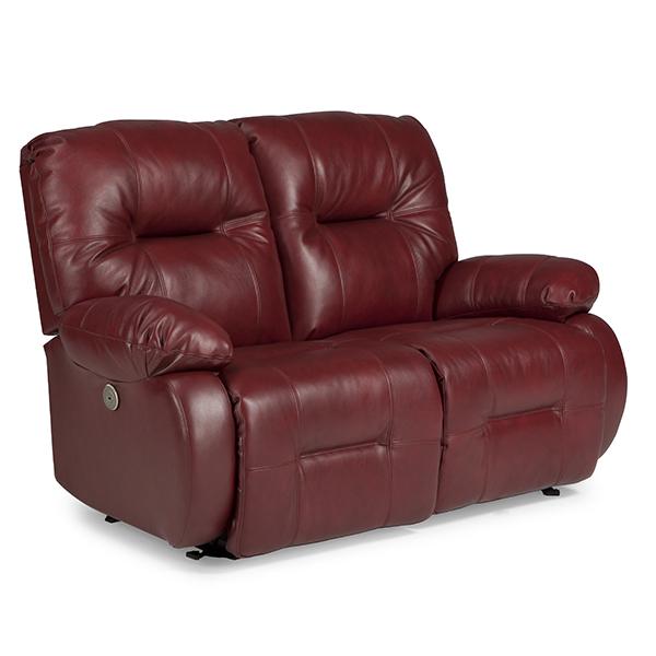 BRINLEY LOVESEAT LEATHER POWER SPACE SAVER LOVESEAT- L700CP4