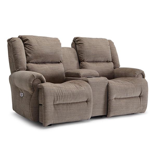 GENET LOVESEAT LEATHER POWER HEAD TILT SPACE SAVER LOVESEAT - L960CZ4 image