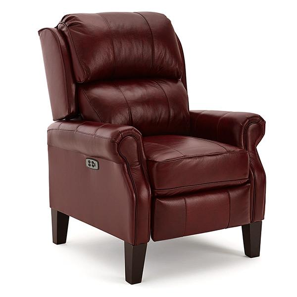 JOANNA LEATHER POWER HEAD TILT HIGH LEG RECLINER - 0LZ20DWLU