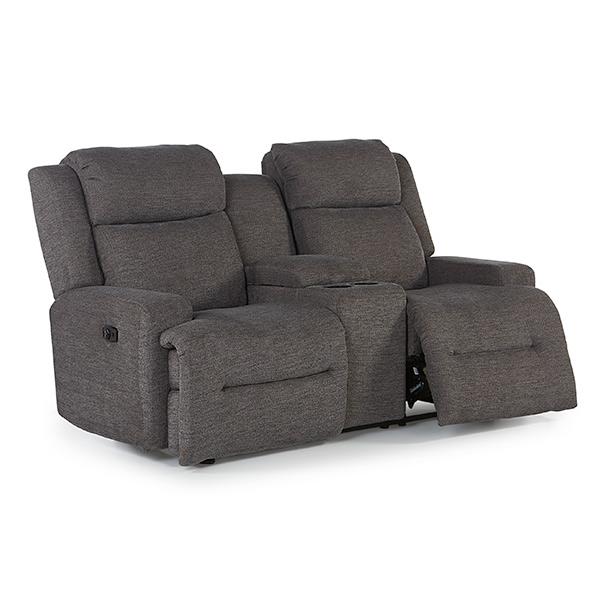 O'NEIL LOVESEAT POWER HEAD TILT SPACE SAVER CONSOLE LOVESEAT - L920RY4