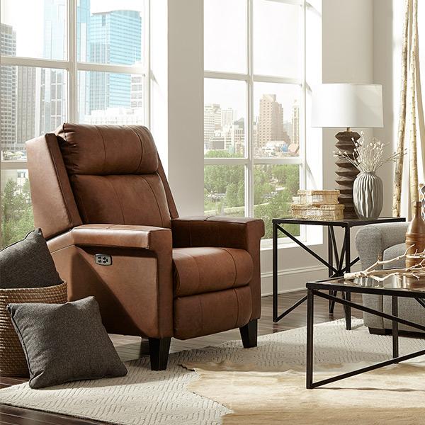 PRIMA LEATHER POWER HIGH LEG RECLINER- 3LP40DWLU