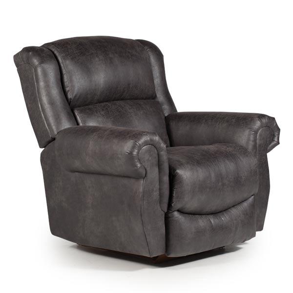 TERRILL LEATHER SPACE SAVER RECLINER- 8N74LU