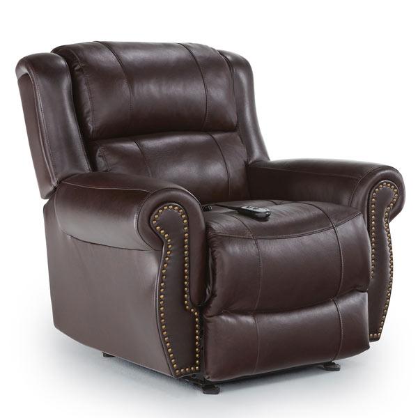 TERRILL LEATHER POWER SPACE SAVER RECLINER- 8NP74LU - Pierce Furniture Gallery