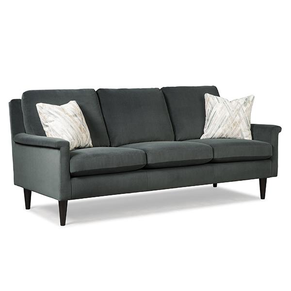 DACEY COLLECTION LEATHER STATIONARY SOFA- S11BGLU
