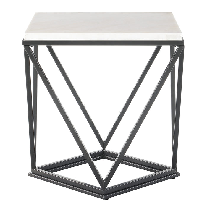 Riko End Table W/ Metal Leg - Pierce Furniture Gallery