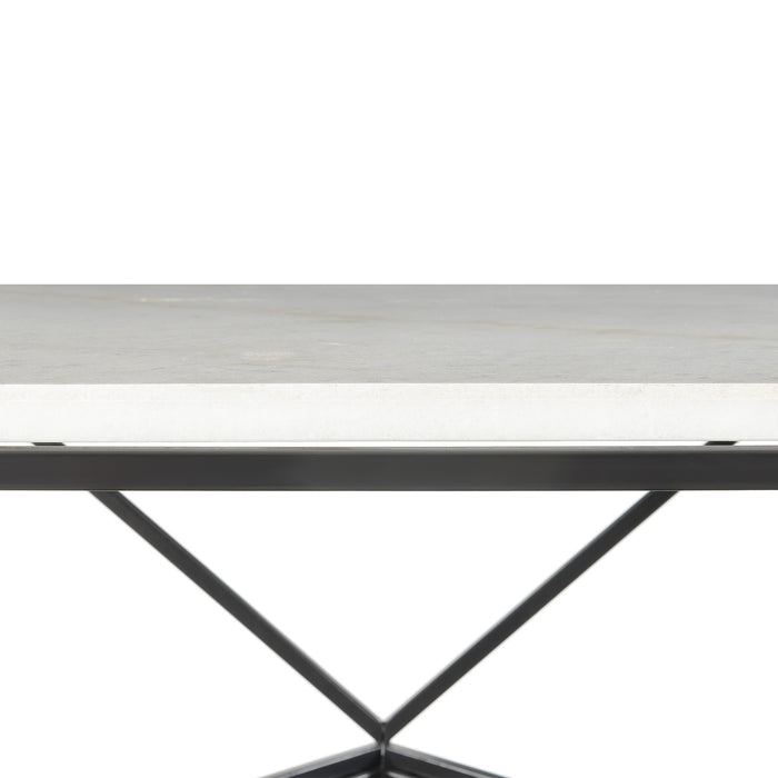 Riko Coffee Table W/ Metal Leg - Pierce Furniture Gallery