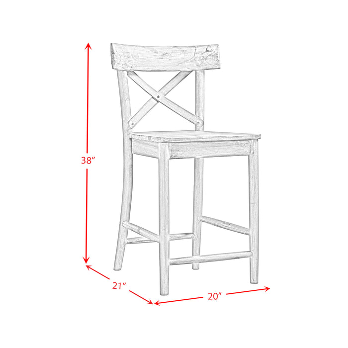 (D680-22) Callista- 24'' Counter Stool- Beach/Natural