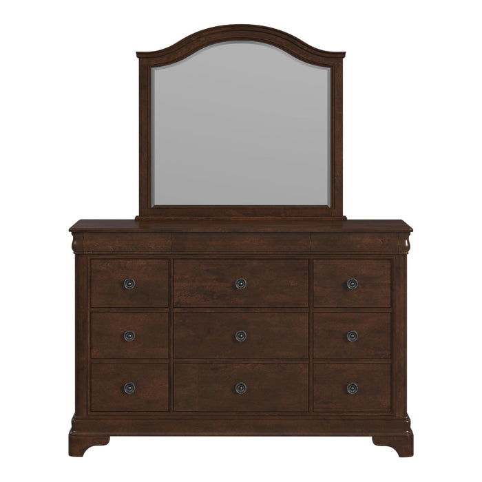 Cameron Cherry Dresser & Mirror Set - Pierce Furniture Gallery