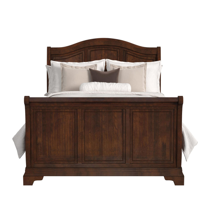 Cameron Cherry Sleigh Bed - Pierce Furniture Gallery