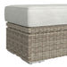 Carmona Ottoman - Natural and Olefin Beige - Pierce Furniture Gallery