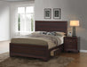 Kauffman California King, Eastren King, & Queen Panel Bed Dark Cocoa - Pierce Furniture Gallery