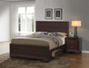 Kauffman California King, Eastren King, & Queen Panel Bed Dark Cocoa - Pierce Furniture Gallery