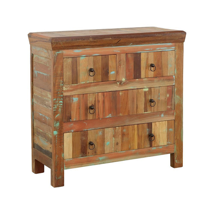 Harper 4-drawer Accent Cabinet Reclaimed Wood - Pierce Furniture Gallery