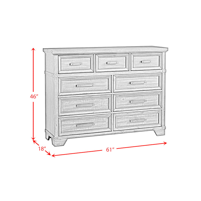 Colorado City 9-Drawer Dresser in Charcoal - Pierce Furniture Gallery
