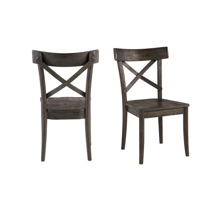 (D210-43C) Coronado- Side Chair (2/Ctn)- Chocolate