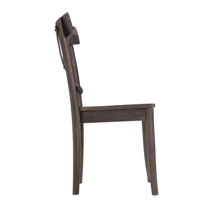 (D210-43C) Coronado- Side Chair (2/Ctn)- Chocolate