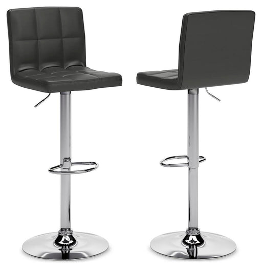 Bellatier Adjustable Height Bar Stool - Pierce Furniture Gallery