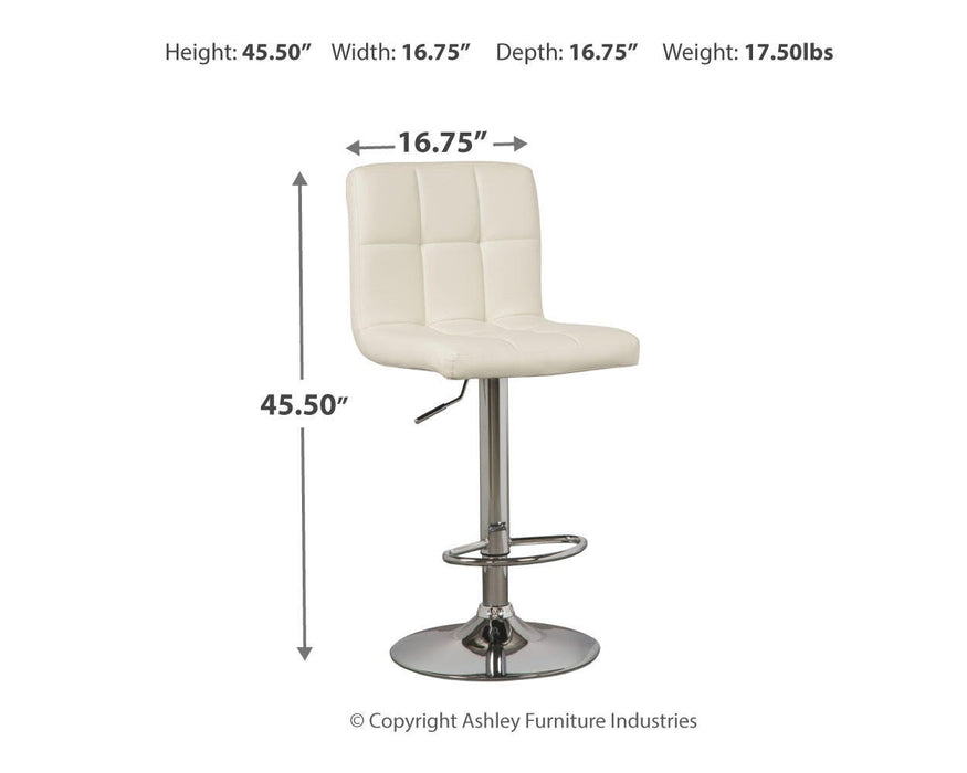 Bellatier Adjustable Height Bar Stool - Pierce Furniture Gallery