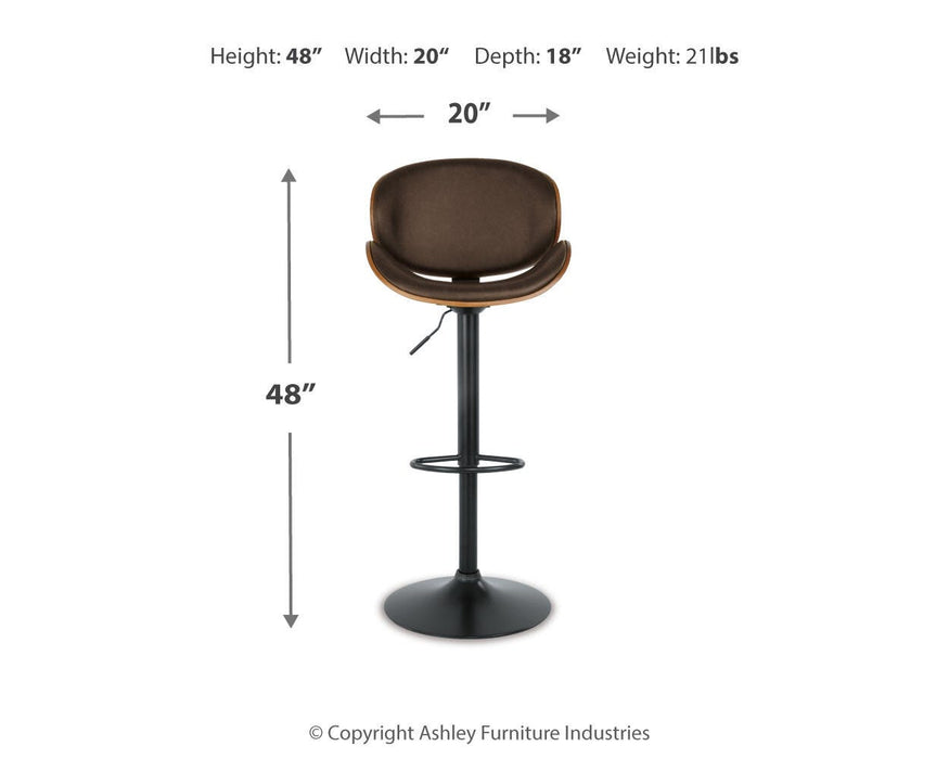 Bellatier Adjustable Height Bar Stool - Pierce Furniture Gallery