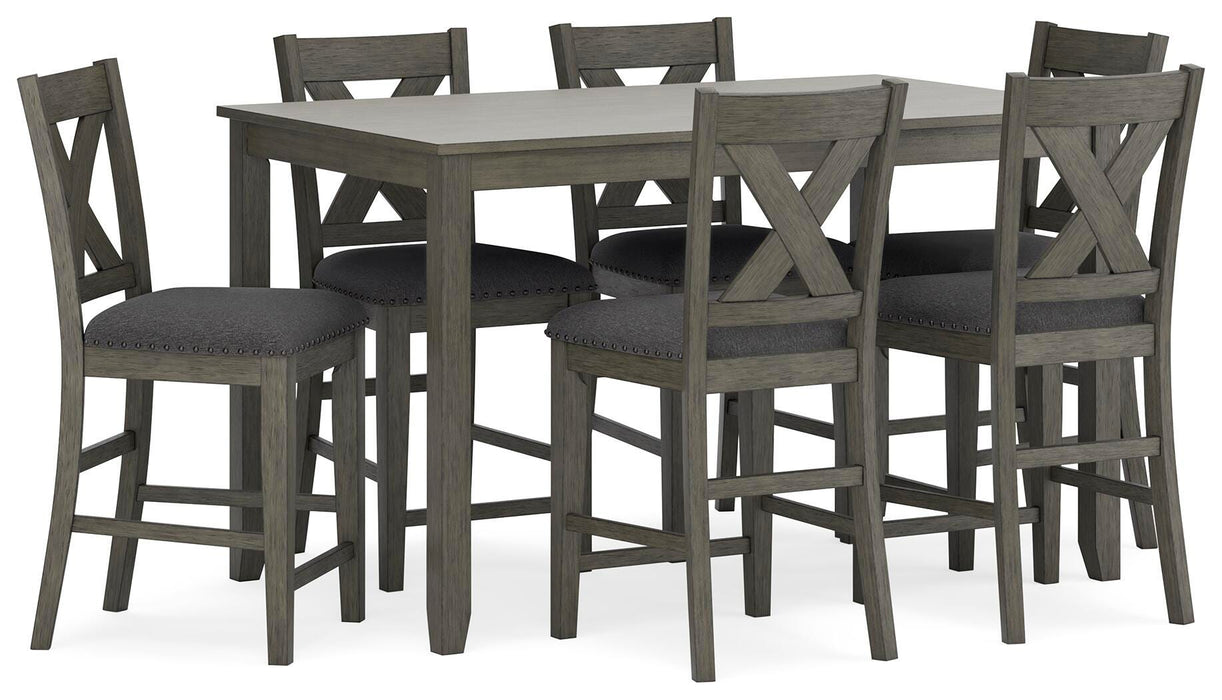 Caitbrook Counter Height Dining Table and Bar Stools (Set of 7) - Pierce Furniture Gallery