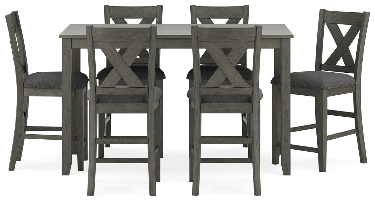 Caitbrook Counter Height Dining Table and Bar Stools (Set of 7) - Pierce Furniture Gallery